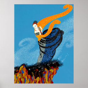 Póster Erté - Brisa de verano