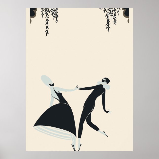 Póster Erté - Cifras bailando (Frente)