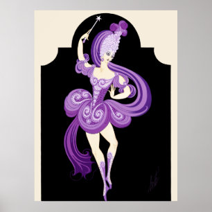 Póster Erté - Disfraz Para El Lilac En El Dormido