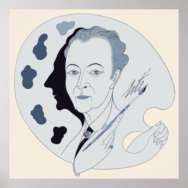 Póster Erté - Disfraz Para El Príncipe Encantador En La H (Frente)