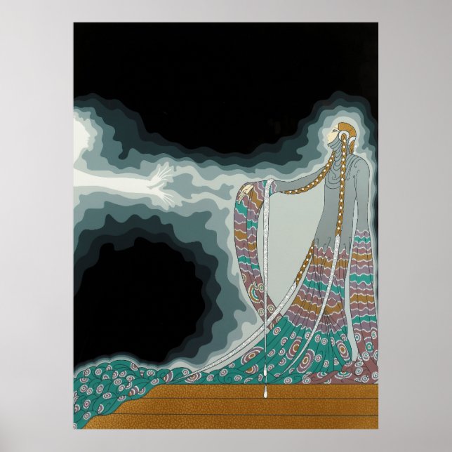 Póster Erté - En la suite teatral, Melisande (Frente)