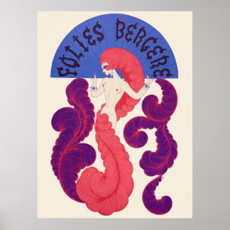 Póster Erté - Folies Bergere