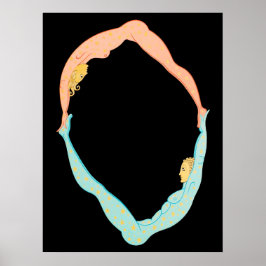 Póster Erté - La carta O de la suite alfabética, 1976