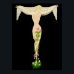 Póster Erté - La carta T de la suite alfabética, 1976<br><div class="desc">Erté - La carta T de la suite alfabética,  1976</div>