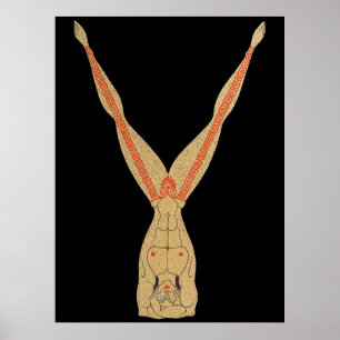 Póster Erté - La carta Y de la suite alfabética, 1976