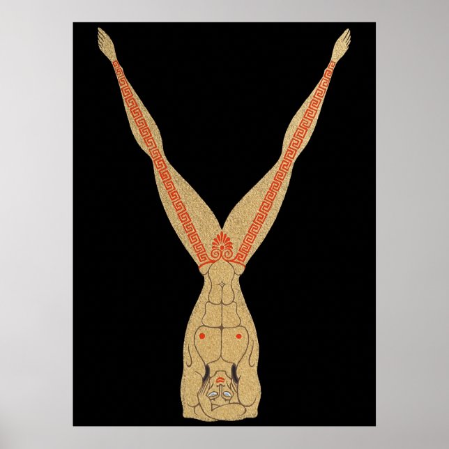 Póster Erté - La carta Y de la suite alfabética, 1976 (Frente)