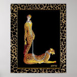 Póster Erte - La Dama del Leopardo<br><div class="desc">Si elige descargar, Su tienda Walgreen local hace posters de su descarga en diferentes tamaños y en varias texturas a un precio muy bueno. A veces con un descuento. Un consejo de mi amigo estadounidense. Para el Reino Unido, véase "Digital Printing" en línea. He llamado a esta pintura de Erte...</div>