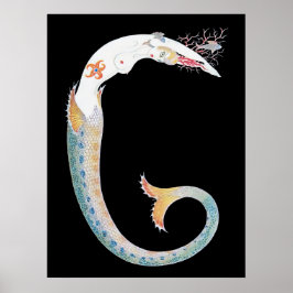 Póster Erté - La letra G de la suite alfabética, 1976