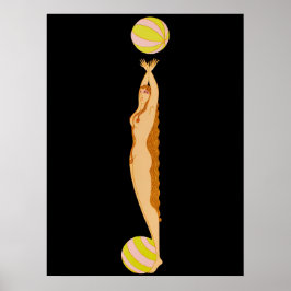 Póster Erté - La letra J de la suite alfabética, 1976