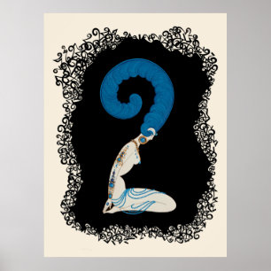 Póster Erté - La Suite Numeral, El Número 2