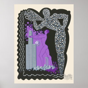 Póster Erté - La suite Zodiac, Aquarius