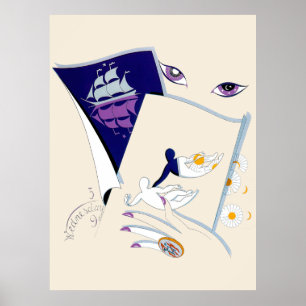 Póster Erté - La suite Zodiac, Gemini