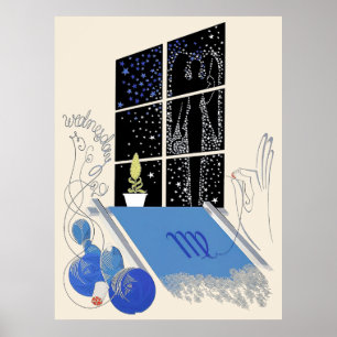 Póster Erté - La suite Zodiac, Virgo