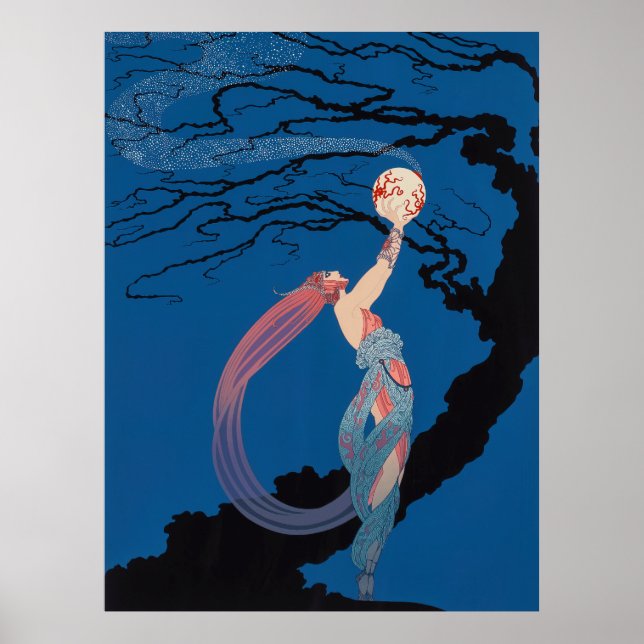 Póster Erté - Luciérnagas (Frente)
