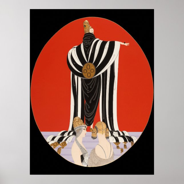 Póster Erté - Mónaco [versión nocturna] (Frente)