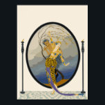 Póster Erté - Mujer y Satyr<br><div class="desc">Erté - Mujer y Satyr</div>