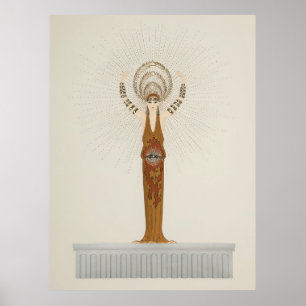 Póster Erté - Myths Suite, Diana