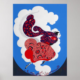 Póster Erté - Pursuit of Flore