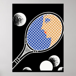 Póster Erté - Suite de amor y tenis, tenis