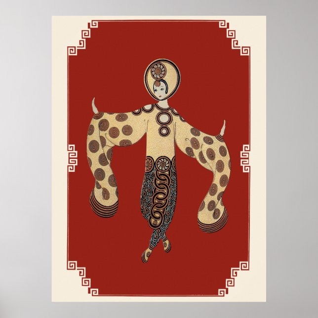 Póster Erté - Suite para princesas asiáticas, Bambú (Frente)