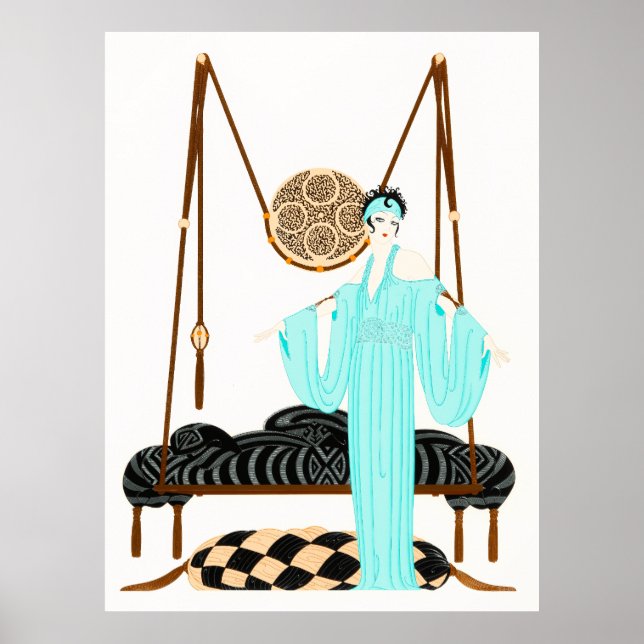Póster Erté - Swing Pillow (Frente)