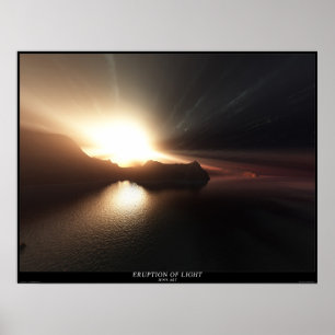 Póster Erupción de la luz