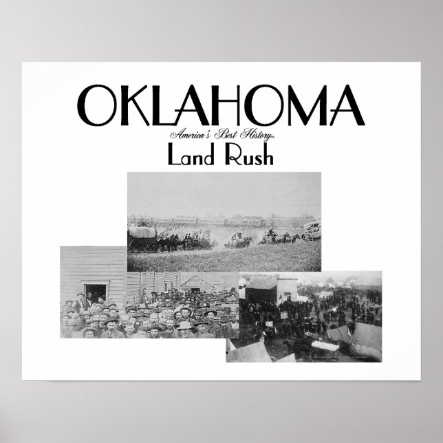 Póster Erupción de tierras de ABH Oklahoma (Frente)