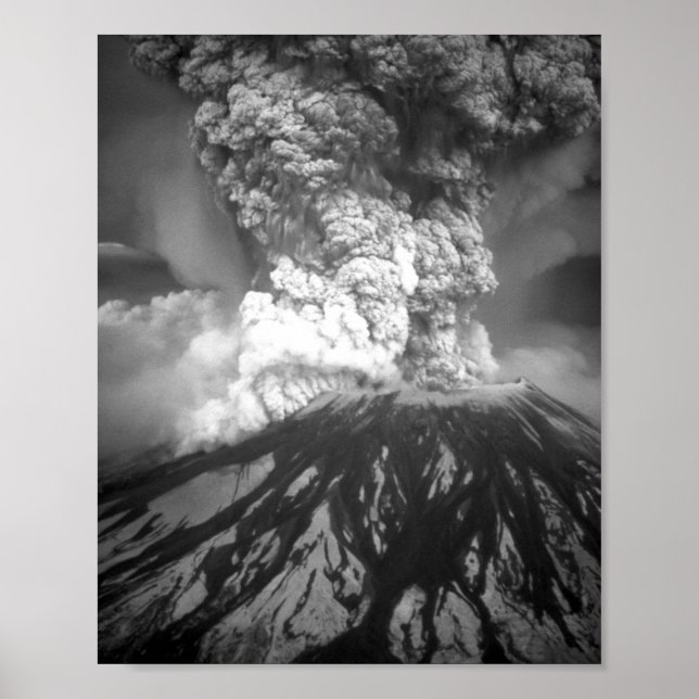 Póster Erupción del Monte Saint Helens - 18 de mayo de 19 (Frente)
