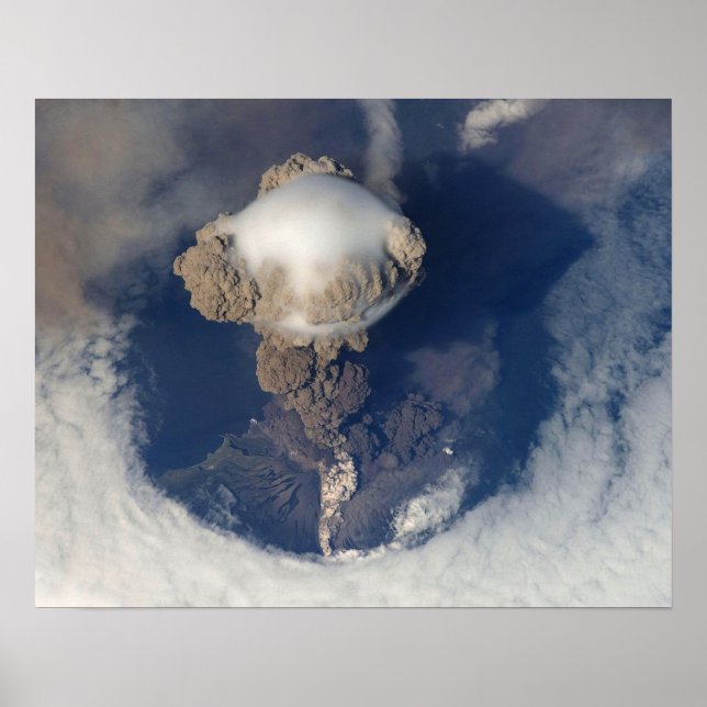 Póster erupción volcánica (Frente)