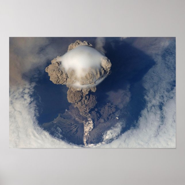 Póster erupción volcánica (Frente)