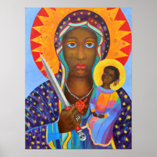 Póster Erzulie Dantor Voodoo Nueva Orleans Haití