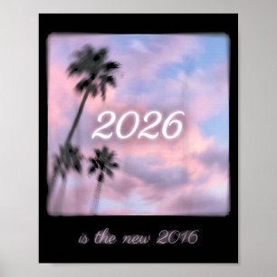 Póster Es 2016 Atardecer de Palma Retro