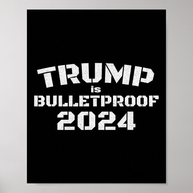 Póster ¡Es a prueba de balas la lucha 2024! ¡Luchar! ¡Luc (Frente)