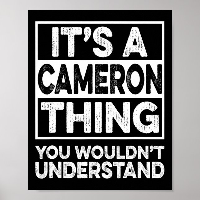 Póster Es algo de Cameron que no entenderías Chris (Frente)