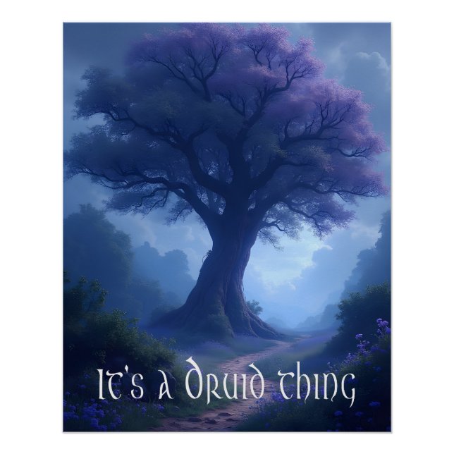 Póster "Es algo de druidas" (Anverso)