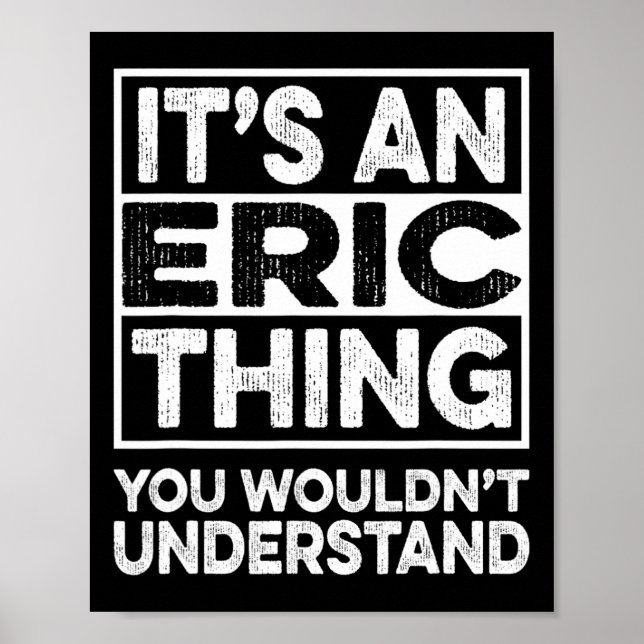 Póster Es algo de Eric que no entenderías Eric Chr (Frente)