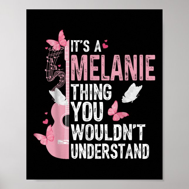 Póster Es algo de Melanie que no entenderías Chicas T (Frente)