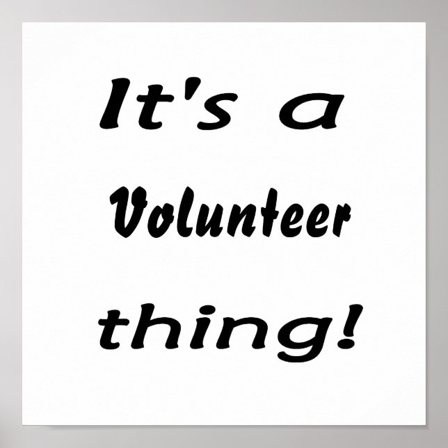 Póster ¡Es algo voluntario! (Frente)