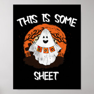 Póster Es alguna hoja de Boo Halloween Fantasma Regalo Di