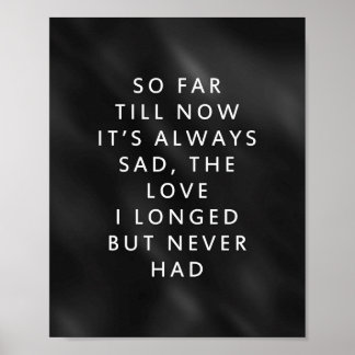 Póster Es amor - Poema corto