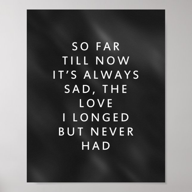 Póster Es amor - Poema corto (Frente)