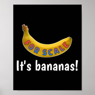Póster Es Banana (para Escala) Starship Funny Tee Men Wom
