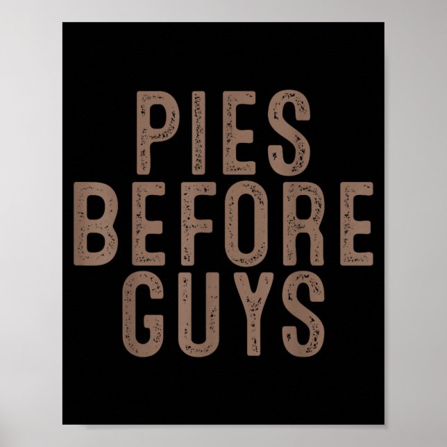 Póster Es Before Guys Funny Thanksgiving Dinner Women Men (Frente)