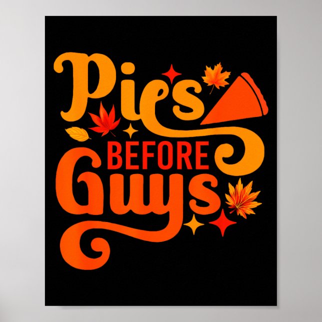 Póster Es Before Guys Shirt Funny Thanksgiving Women Girl (Frente)
