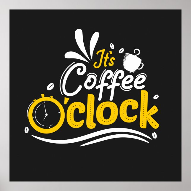 Póster Es Café O Reloj (Frente)