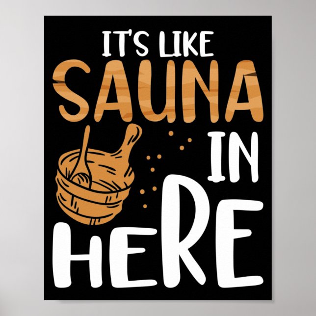 Póster Es como una sauna (Frente)