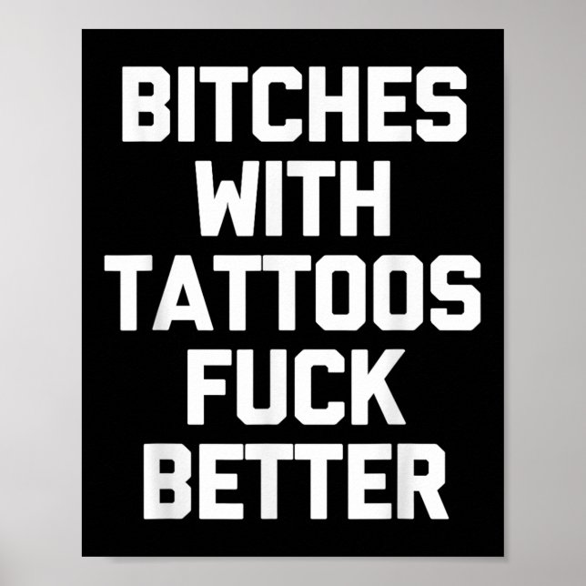 Póster Es con tatuajes para mejor-divertido Tattoo Lover (Frente)
