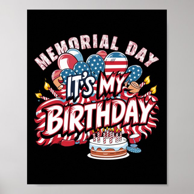 Póster Es curioso el día de mi cumpleaños en Guay Retro (Frente)