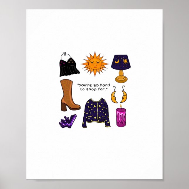 Póster Es Difícil Comprar Classi Estético Whimsigoth (Frente)