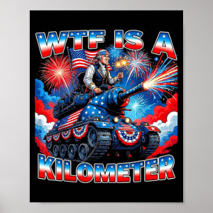 Póster Es divertido un kilómetro washington 4 de julio fu